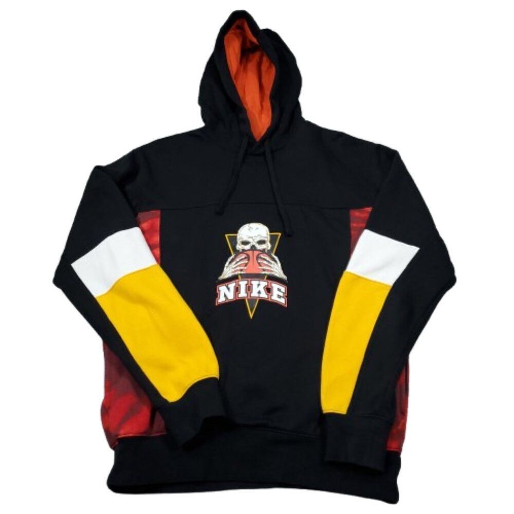 Nike Sportswear Skull Basketball Hoodie Black Skeleton Men’s Size Small